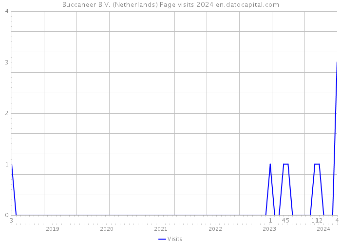 Buccaneer B.V. (Netherlands) Page visits 2024 
