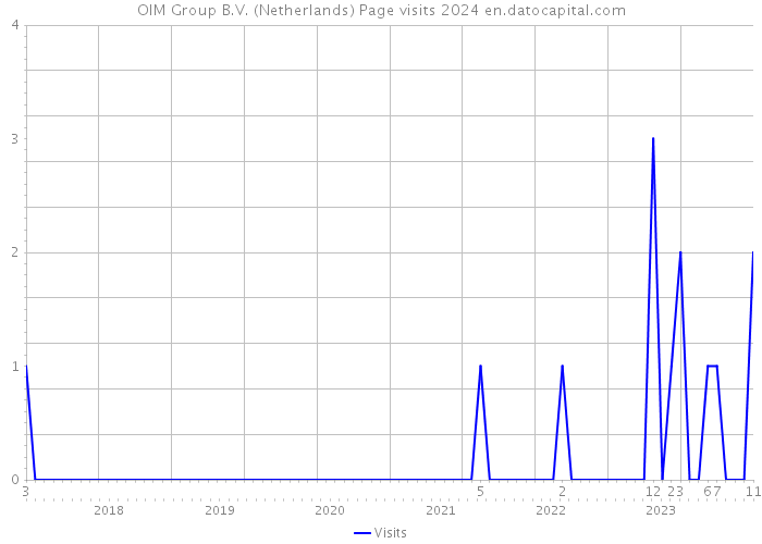 OIM Group B.V. (Netherlands) Page visits 2024 