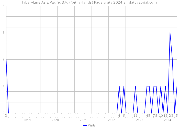 Fiber-Line Asia Pacific B.V. (Netherlands) Page visits 2024 