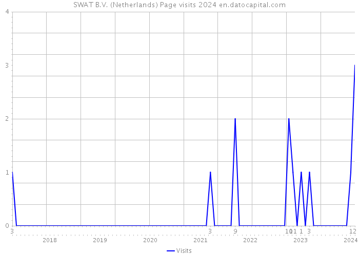 SWAT B.V. (Netherlands) Page visits 2024 