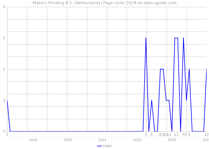 Matero Holding B.V. (Netherlands) Page visits 2024 