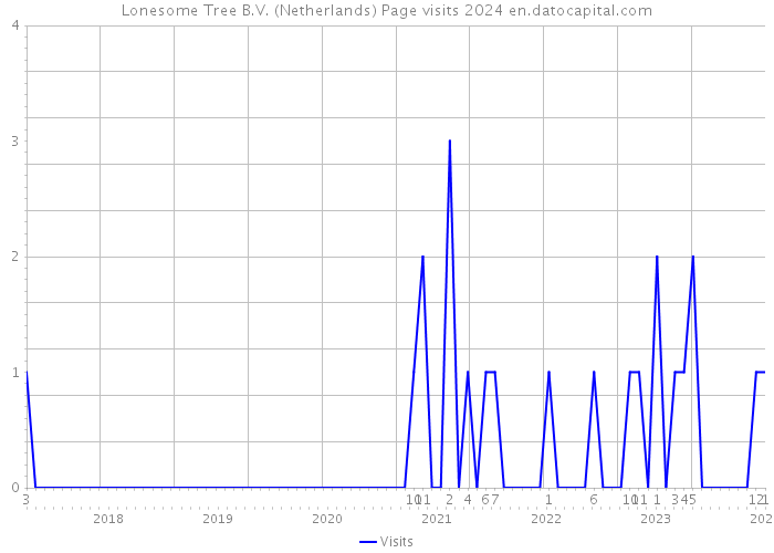 Lonesome Tree B.V. (Netherlands) Page visits 2024 
