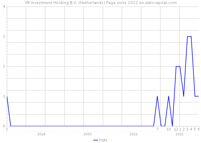 VB Investment Holding B.V. (Netherlands) Page visits 2022 