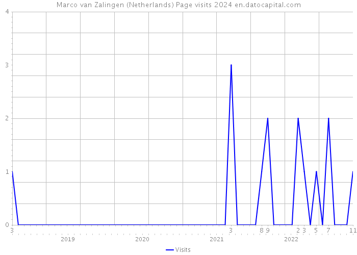 Marco van Zalingen (Netherlands) Page visits 2024 