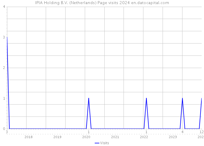 IPIA Holding B.V. (Netherlands) Page visits 2024 