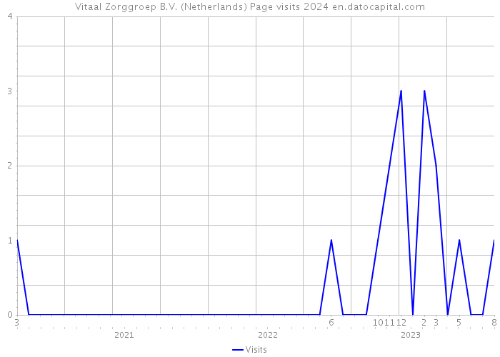 Vitaal Zorggroep B.V. (Netherlands) Page visits 2024 