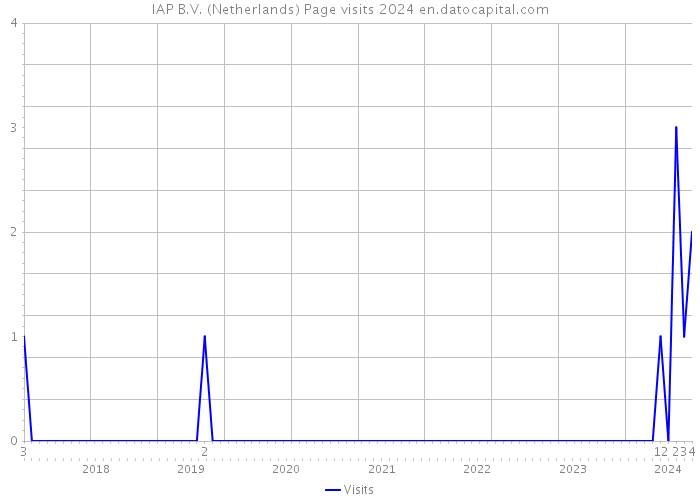 IAP B.V. (Netherlands) Page visits 2024 