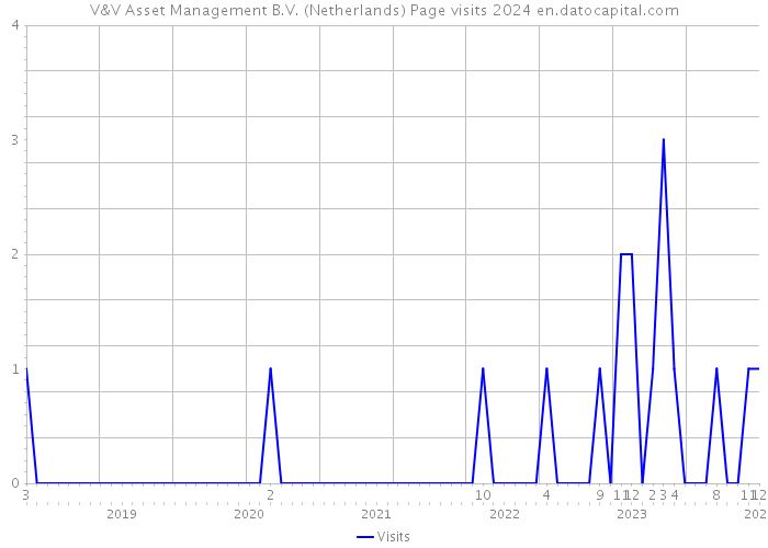 V&V Asset Management B.V. (Netherlands) Page visits 2024 