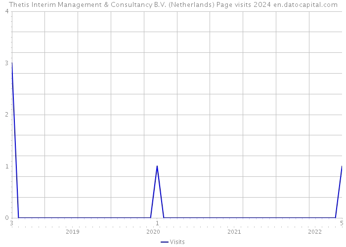 Thetis Interim Management & Consultancy B.V. (Netherlands) Page visits 2024 