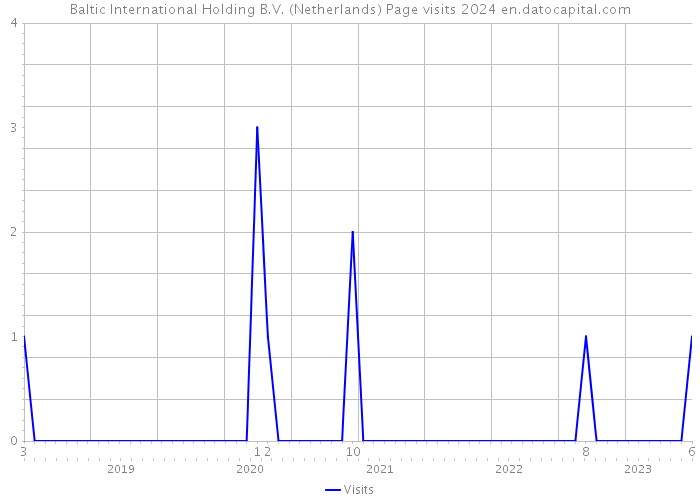 Baltic International Holding B.V. (Netherlands) Page visits 2024 
