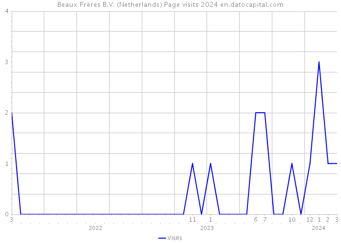 Beaux Frères B.V. (Netherlands) Page visits 2024 