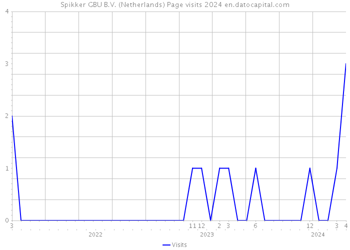 Spikker GBU B.V. (Netherlands) Page visits 2024 