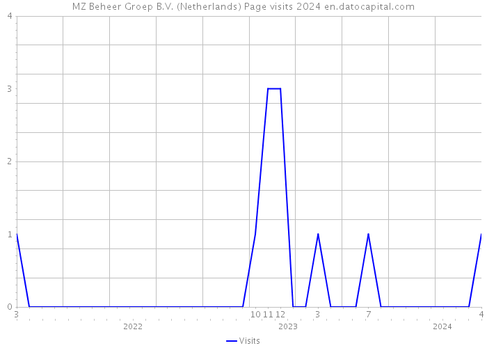 MZ Beheer Groep B.V. (Netherlands) Page visits 2024 