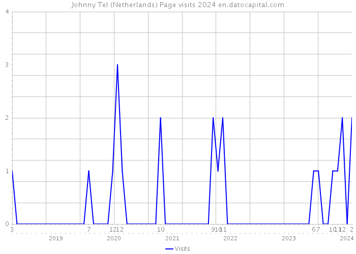 Johnny Tel (Netherlands) Page visits 2024 