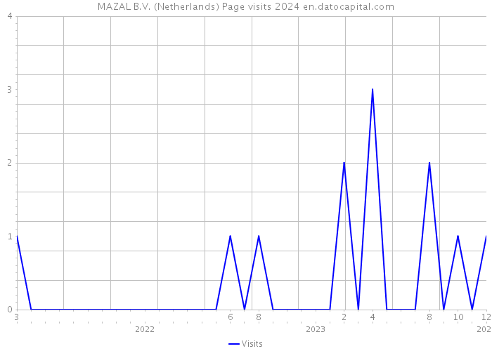 MAZAL B.V. (Netherlands) Page visits 2024 