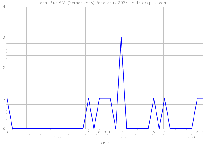 Tech-Plus B.V. (Netherlands) Page visits 2024 