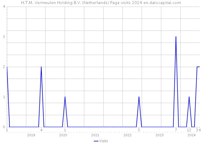 H.T.M. Vermeulen Holding B.V. (Netherlands) Page visits 2024 