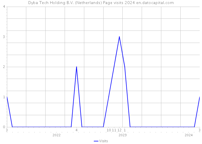 Dyba Tech Holding B.V. (Netherlands) Page visits 2024 