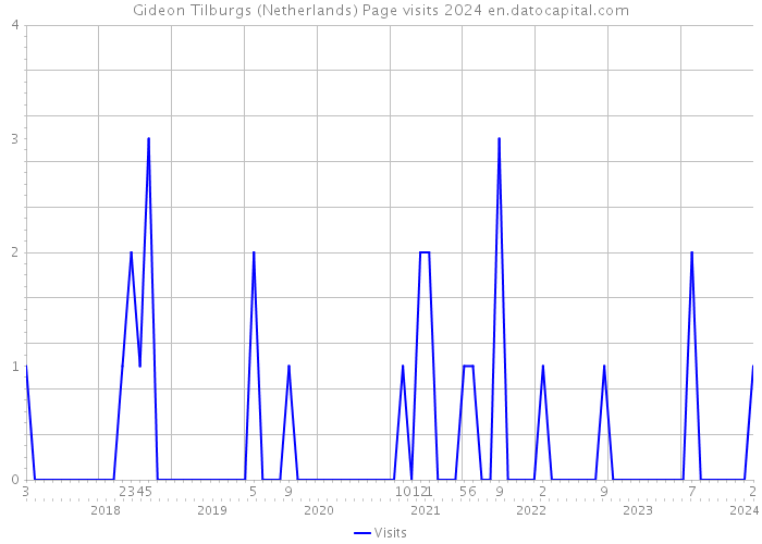 Gideon Tilburgs (Netherlands) Page visits 2024 