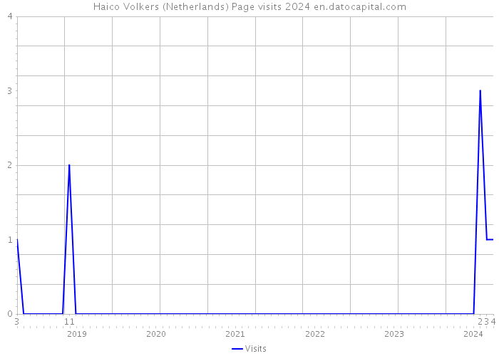 Haico Volkers (Netherlands) Page visits 2024 