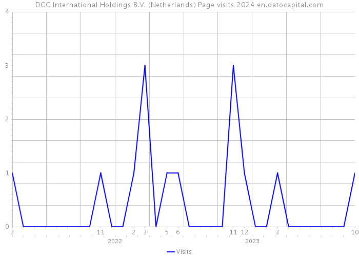 DCC International Holdings B.V. (Netherlands) Page visits 2024 