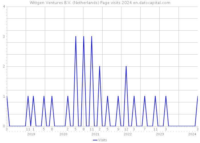 Wittgen Ventures B.V. (Netherlands) Page visits 2024 