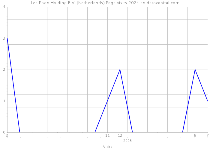 Lee Poon Holding B.V. (Netherlands) Page visits 2024 