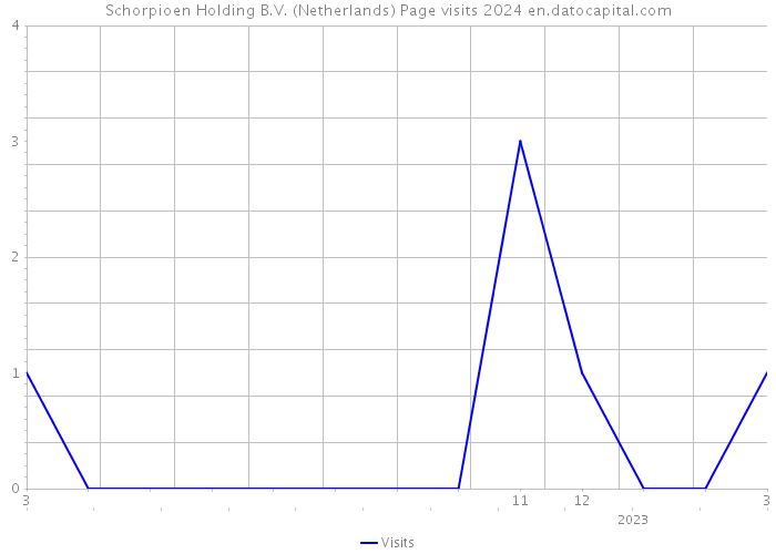 Schorpioen Holding B.V. (Netherlands) Page visits 2024 