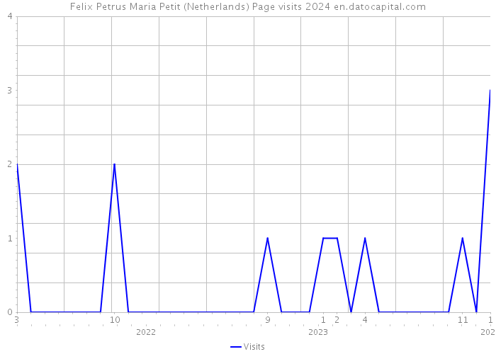 Felix Petrus Maria Petit (Netherlands) Page visits 2024 