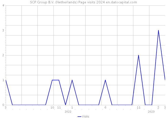 SCP Group B.V. (Netherlands) Page visits 2024 