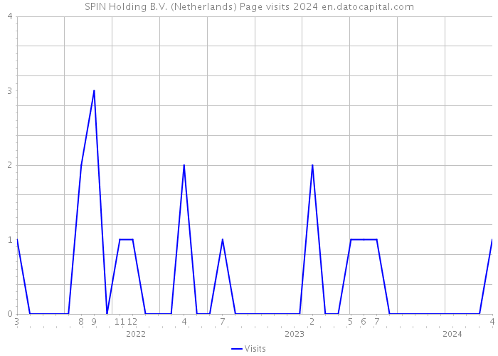 SPIN Holding B.V. (Netherlands) Page visits 2024 