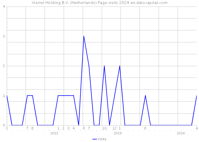 Viertel Holding B.V. (Netherlands) Page visits 2024 