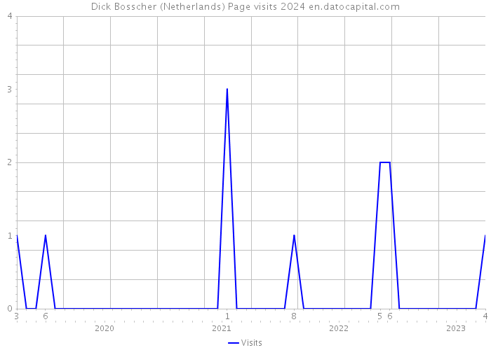 Dick Bosscher (Netherlands) Page visits 2024 