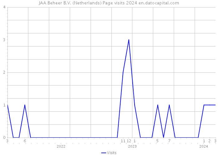 JAA Beheer B.V. (Netherlands) Page visits 2024 