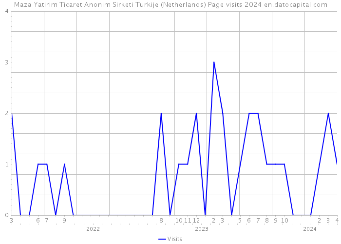 Maza Yatirim Ticaret Anonim Sirketi Turkije (Netherlands) Page visits 2024 