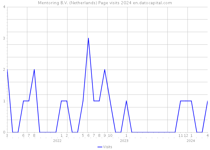 Mentoring B.V. (Netherlands) Page visits 2024 