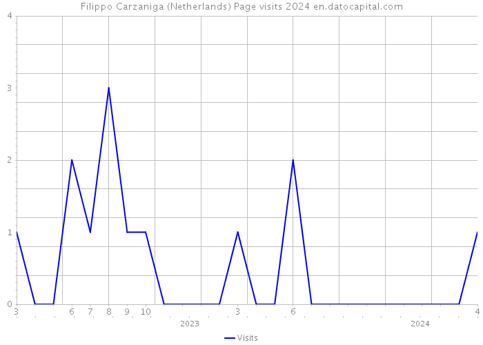 Filippo Carzaniga (Netherlands) Page visits 2024 