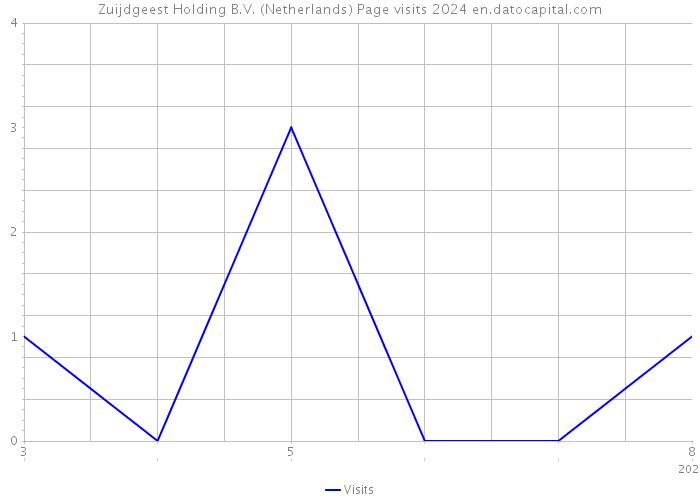 Zuijdgeest Holding B.V. (Netherlands) Page visits 2024 