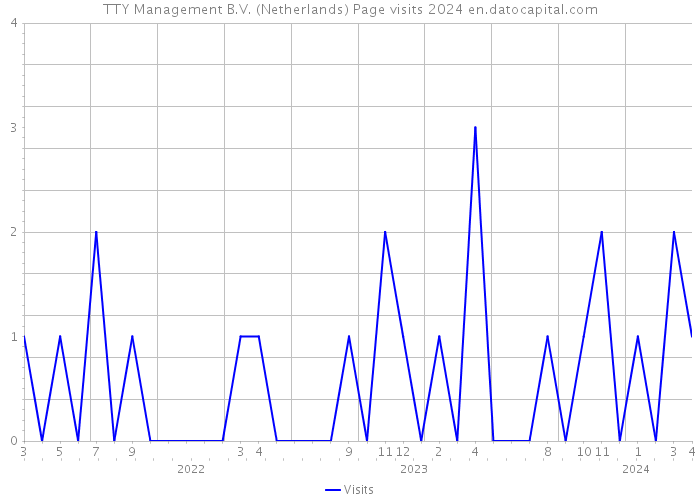 TTY Management B.V. (Netherlands) Page visits 2024 