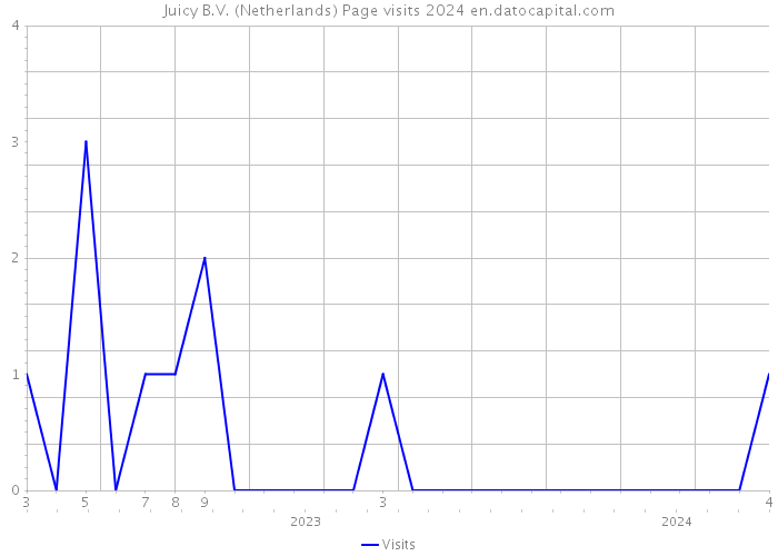 Juicy B.V. (Netherlands) Page visits 2024 