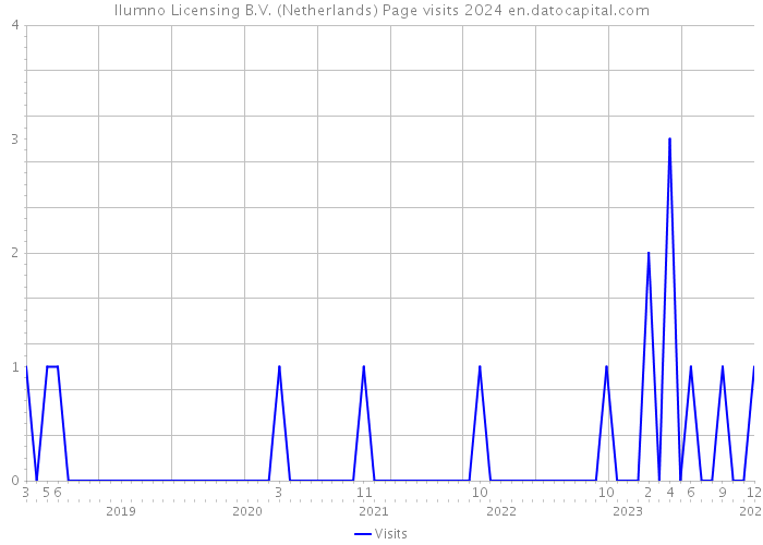 Ilumno Licensing B.V. (Netherlands) Page visits 2024 