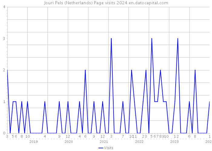 Jouri Pels (Netherlands) Page visits 2024 