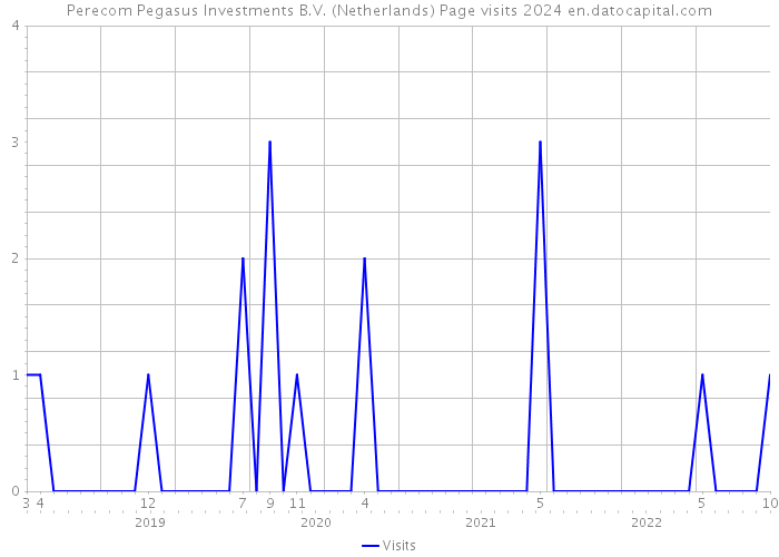 Perecom Pegasus Investments B.V. (Netherlands) Page visits 2024 