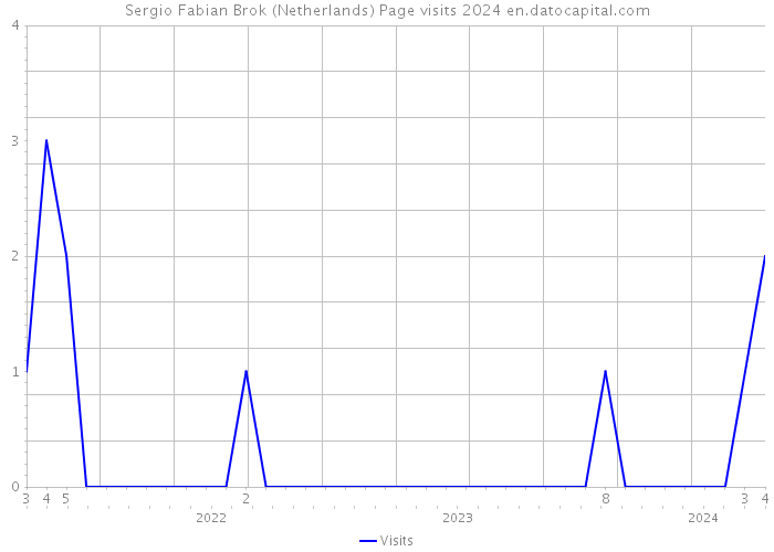 Sergio Fabian Brok (Netherlands) Page visits 2024 