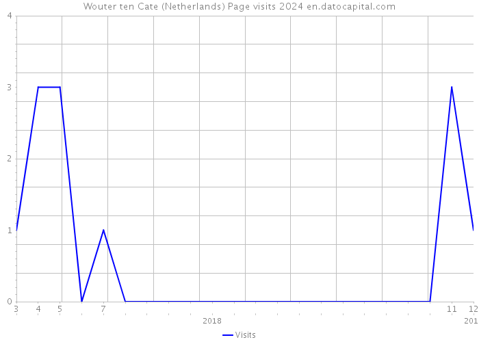 Wouter ten Cate (Netherlands) Page visits 2024 