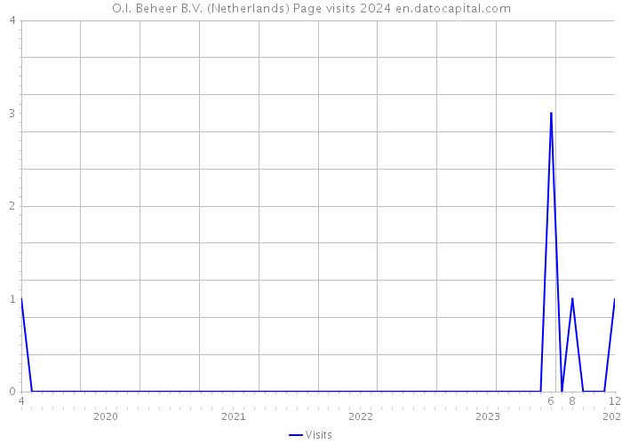 O.I. Beheer B.V. (Netherlands) Page visits 2024 