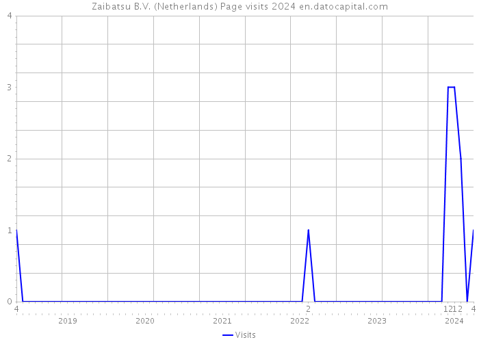 Zaibatsu B.V. (Netherlands) Page visits 2024 