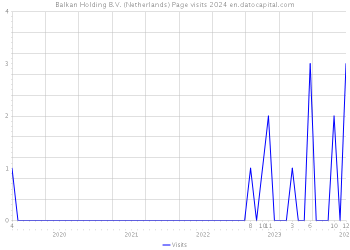 Balkan Holding B.V. (Netherlands) Page visits 2024 