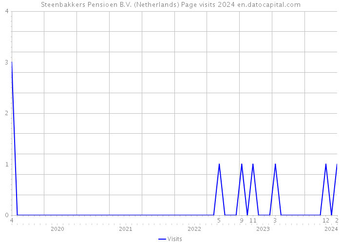 Steenbakkers Pensioen B.V. (Netherlands) Page visits 2024 