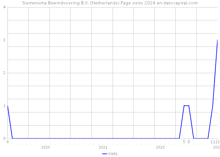Siemensma Bewindvoering B.V. (Netherlands) Page visits 2024 